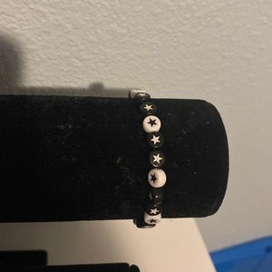 Black and white star pre-homemade bracelet